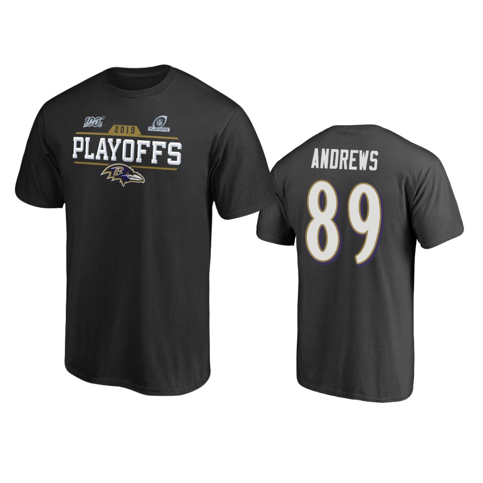 men's ravens mark andrews black 2019 nfl playoffs chip shot t shirt