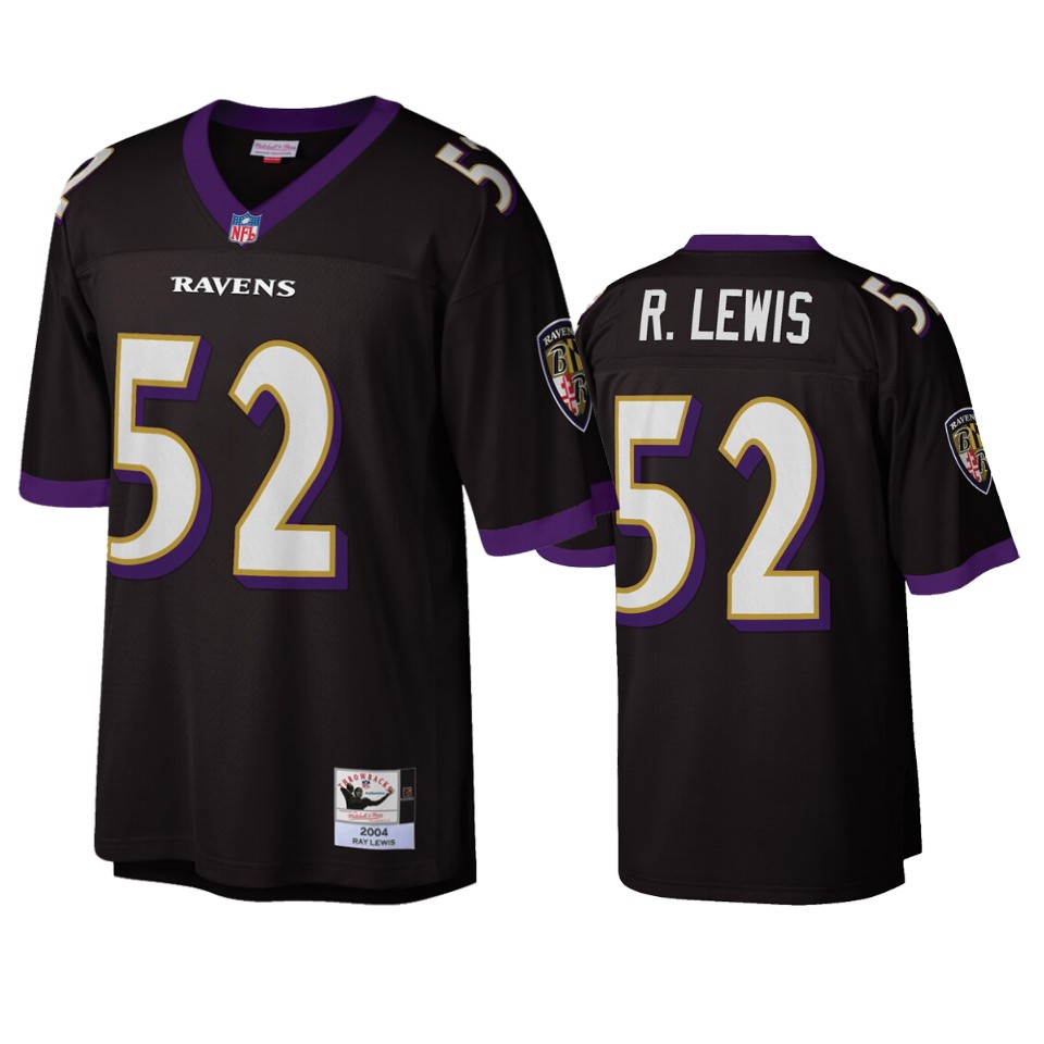 men's ravens ray lewis black retired player jersey