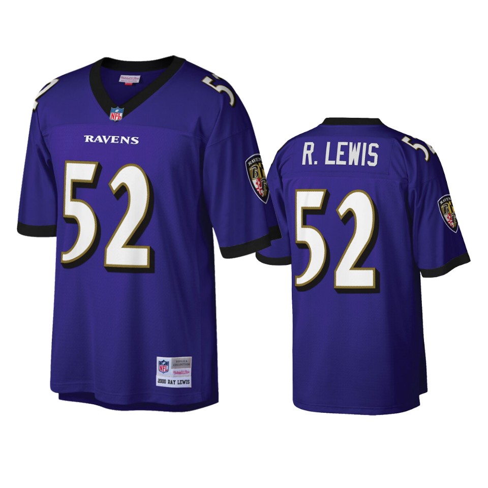 men's ravens ray lewis purple retired player jersey