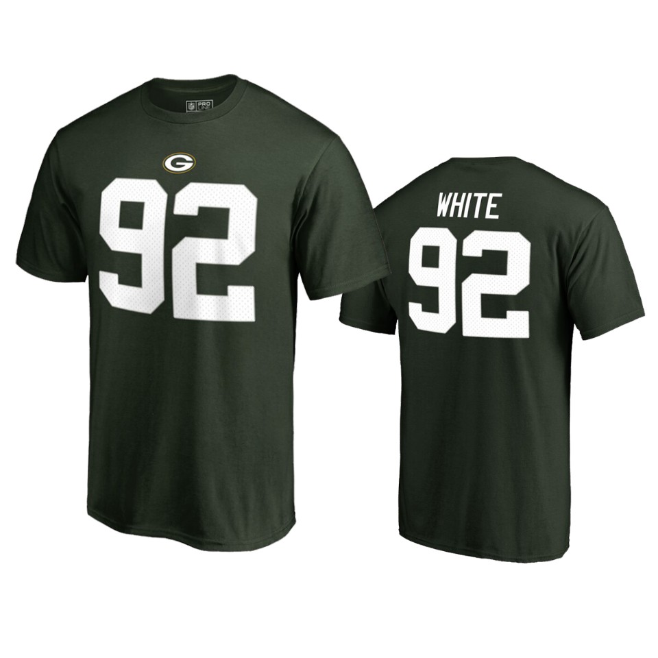 men's reggie white green authentic stack t shirt
