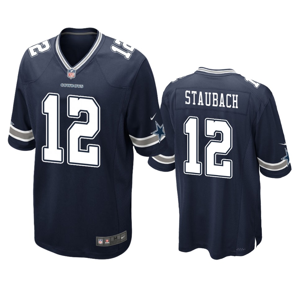 men's roger staubach cowboys navy game jersey