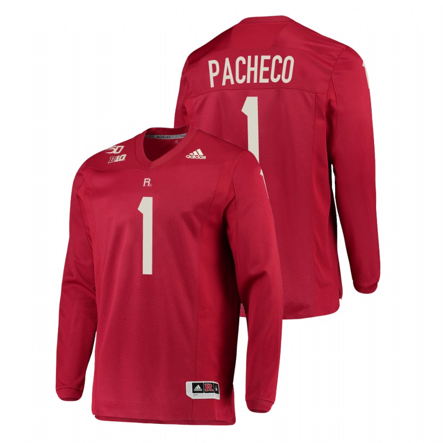 men's-rutgers-scarlet-knights-isaih-pacheco-scarlet-college-football-long-sleeve-jersey