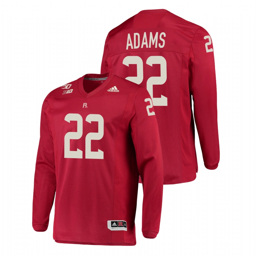 men's-rutgers-scarlet-knights-kay'ron-adams-scarlet-college-football-long-sleeve-jersey
