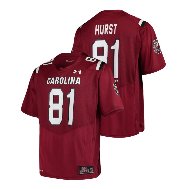 men's south carolina gamecocks 81 hayden hurst garnet alumni football game replica jersey