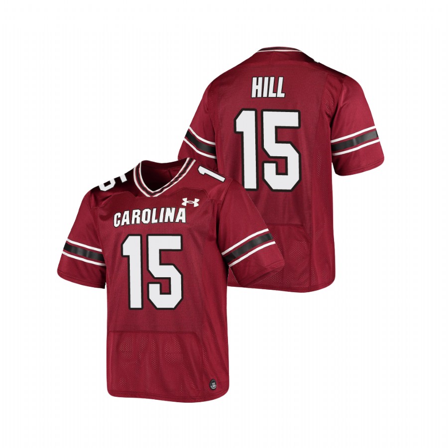 men's south carolina gamecocks collin hill garnet replica football jersey