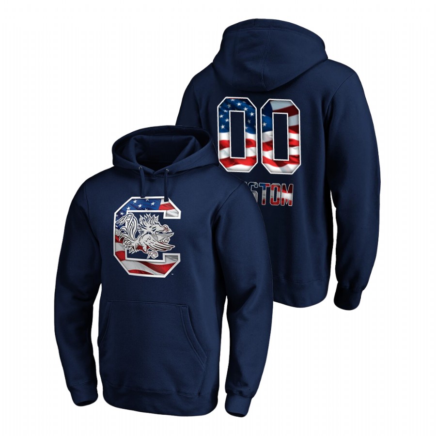 men's-south-carolina-gamecocks-custom-pullover-navy-banner-wave-hoodie