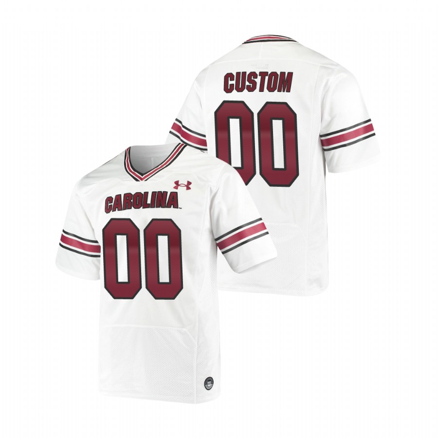 men's south carolina gamecocks custom white replica premiere football jersey