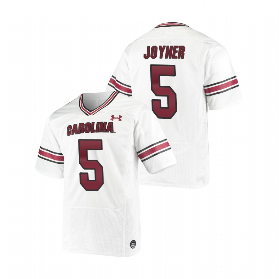 men's south carolina gamecocks dakereon joyner white replica premiere football jersey