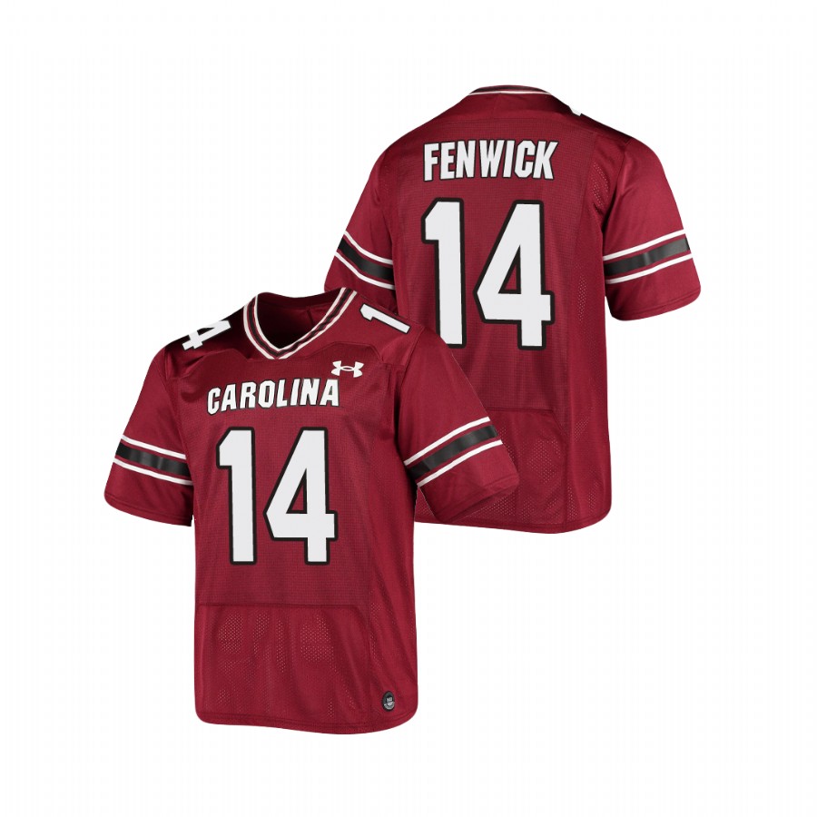 men's south carolina gamecocks deshaun fenwick garnet replica football jersey