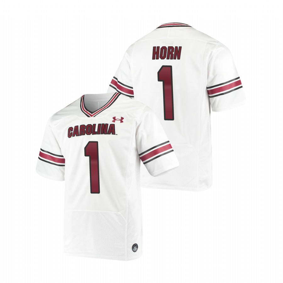 men's south carolina gamecocks jaycee horn white replica premiere football jersey