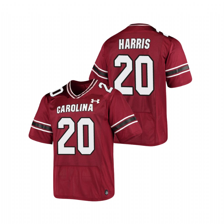 men's south carolina gamecocks kevin harris garnet replica football jersey
