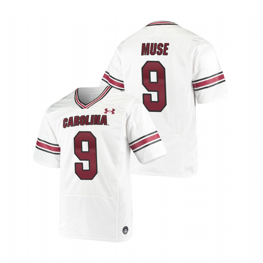 men's south carolina gamecocks nick muse white replica premiere football jersey