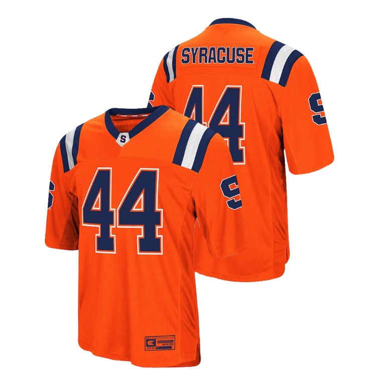 men's syracuse orange 44 orange foos ball football colosseum jersey