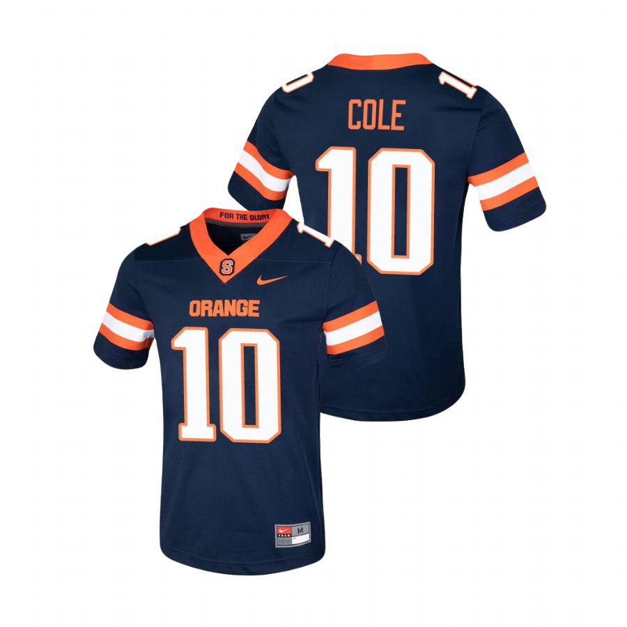 men's syracuse orange adrian cole navy college football game jersey