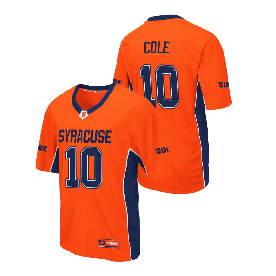 men's syracuse orange adrian cole orange max power football jersey