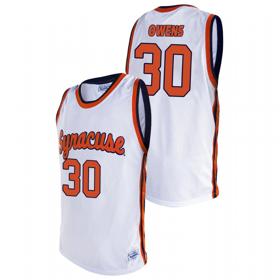 men's syracuse orange billy owens basketball alumni white jersey 1a