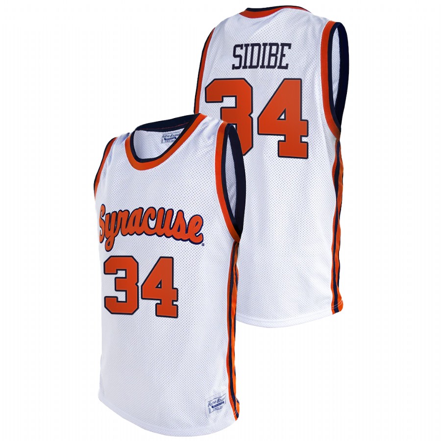 men's syracuse orange bourama sidibe 2021 original retro college basketball white jersey