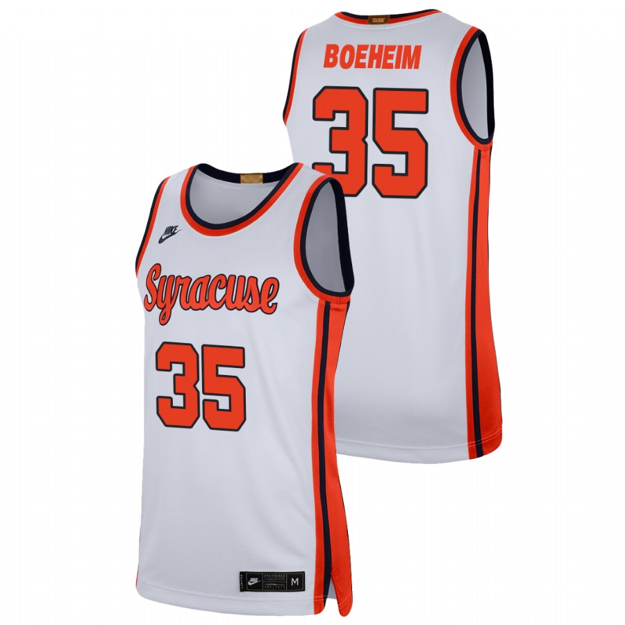 men's syracuse orange buddy boeheim 2021 swingman player college basketball white jersey