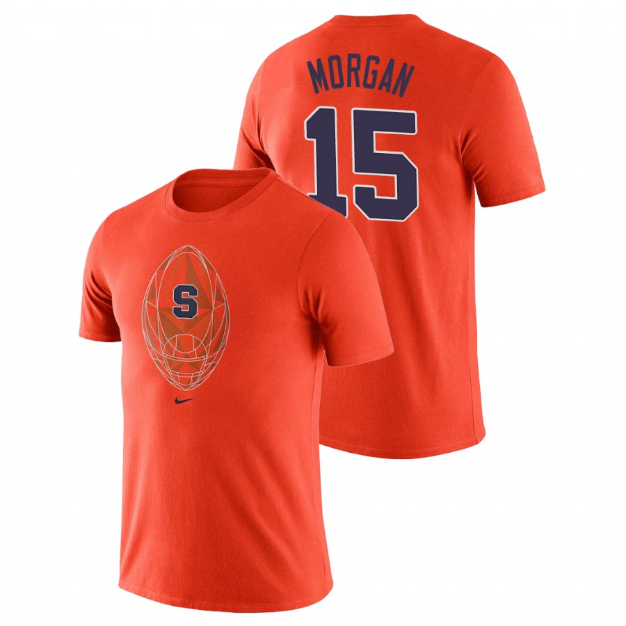 men's syracuse orange football icon legend jacobian morgan orange t shirt