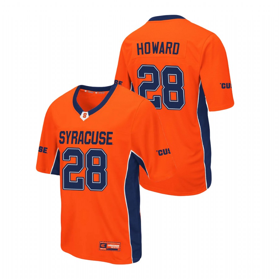 men's syracuse orange jarveon howard orange max power football jersey