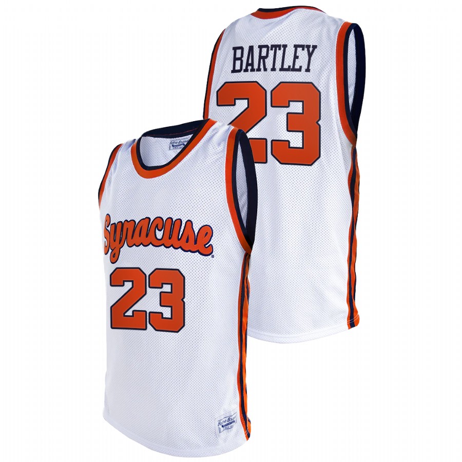 men's syracuse orange jaylen bartley 2021 original retro college basketball white jersey