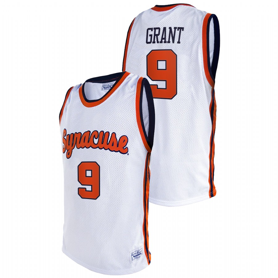 men's syracuse orange jerami grant 2021 original retro college basketball white jersey