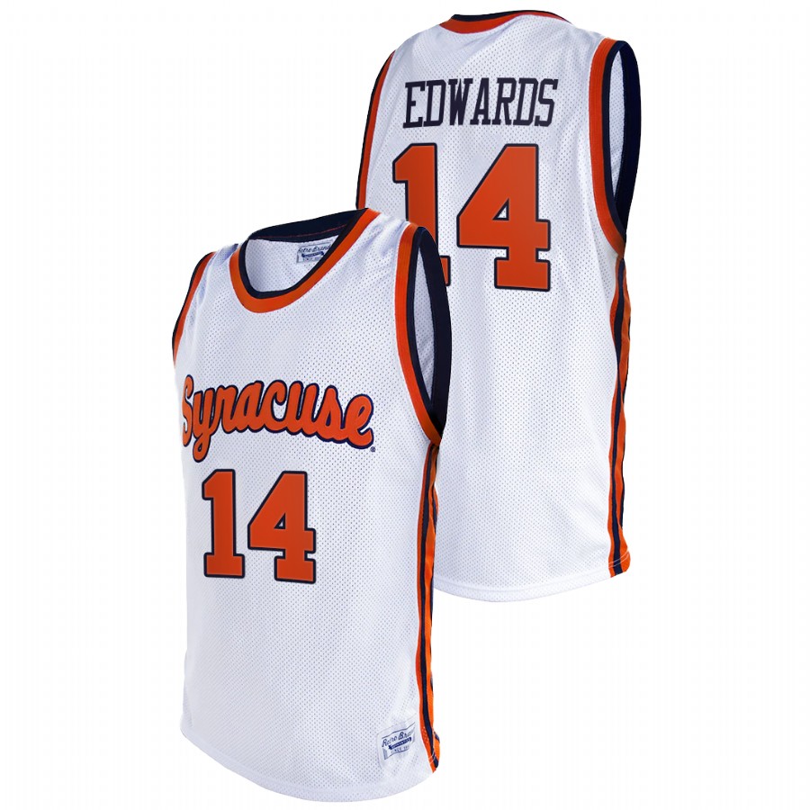 men's syracuse orange jesse edwards 2021 original retro college basketball white jersey