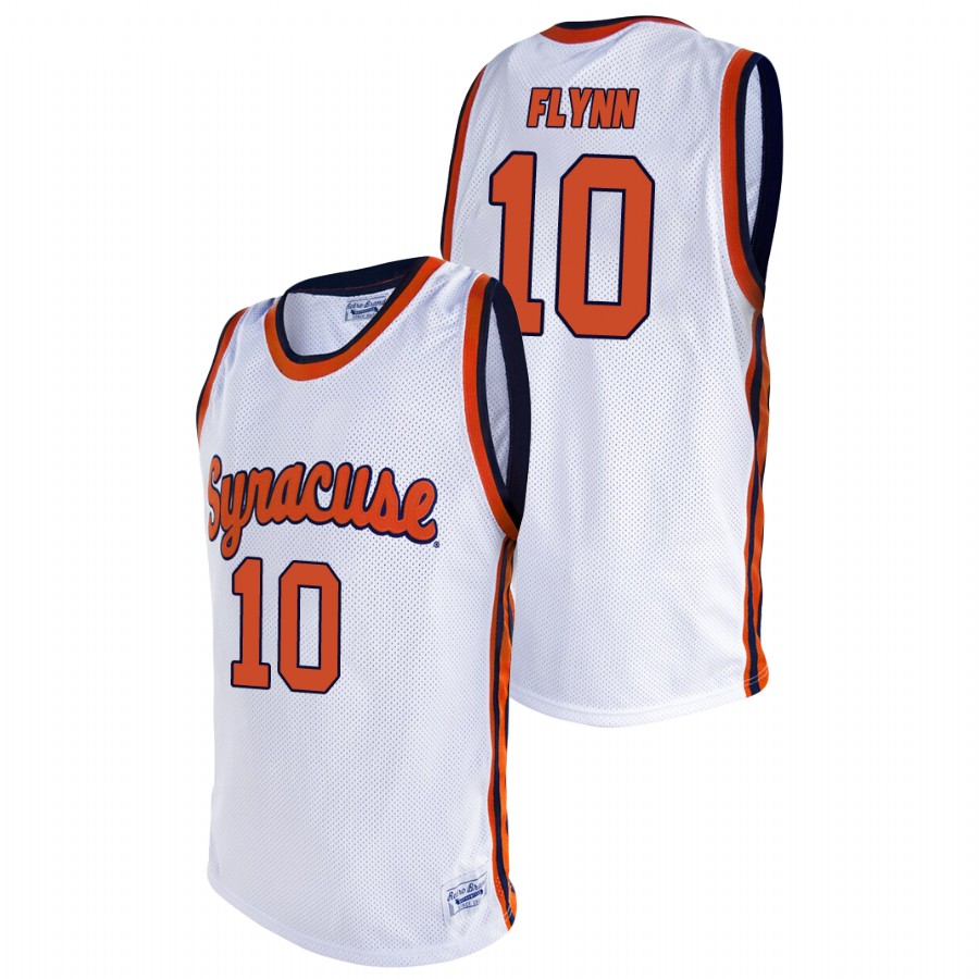 men's syracuse orange jonny flynn college basketball alumni white jersey