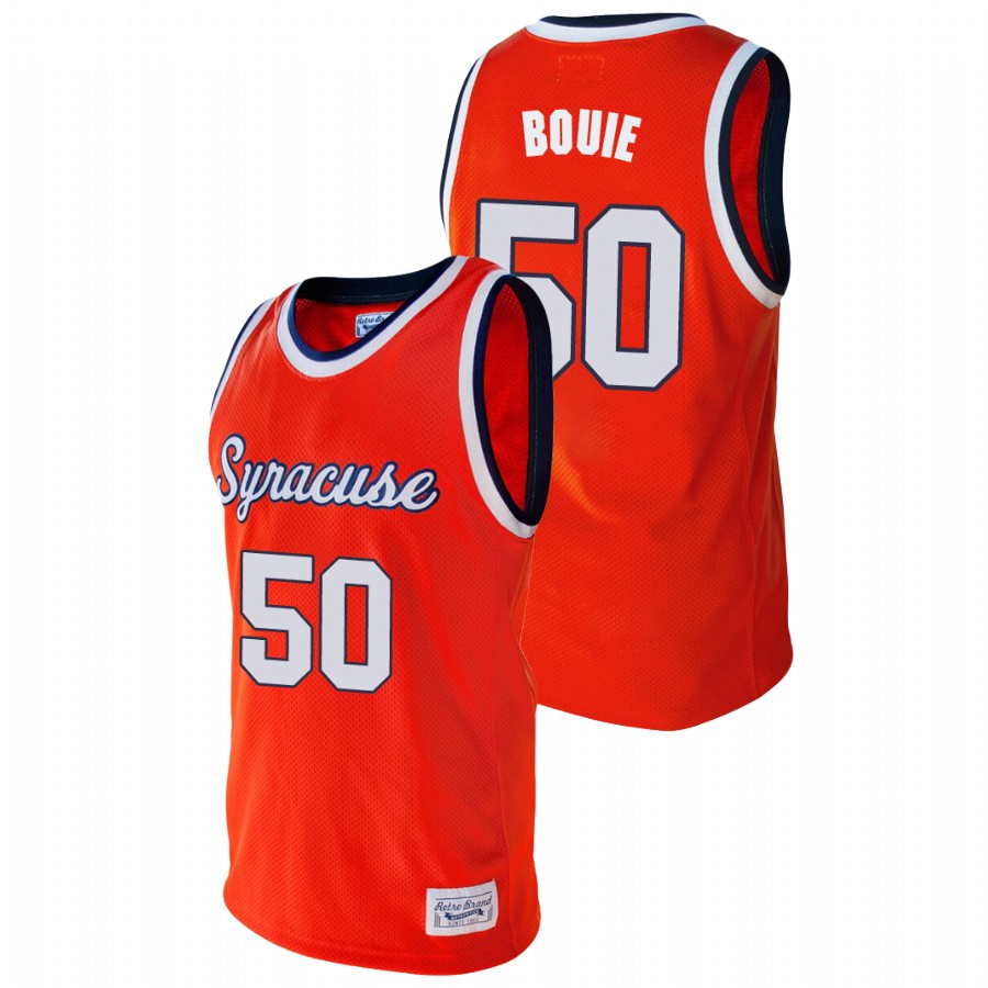 men's syracuse orange roosevelt bouie college basketball alumni orange jersey