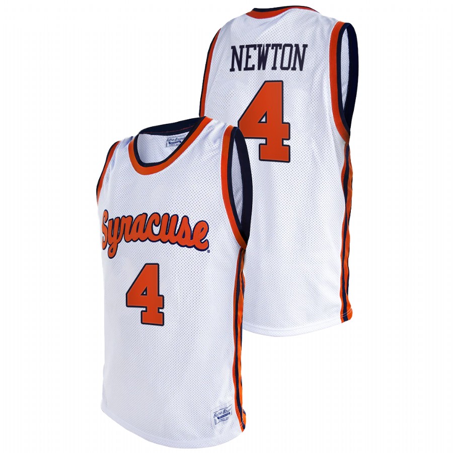 men's syracuse orange woody newton 2021 original retro college basketball white jersey