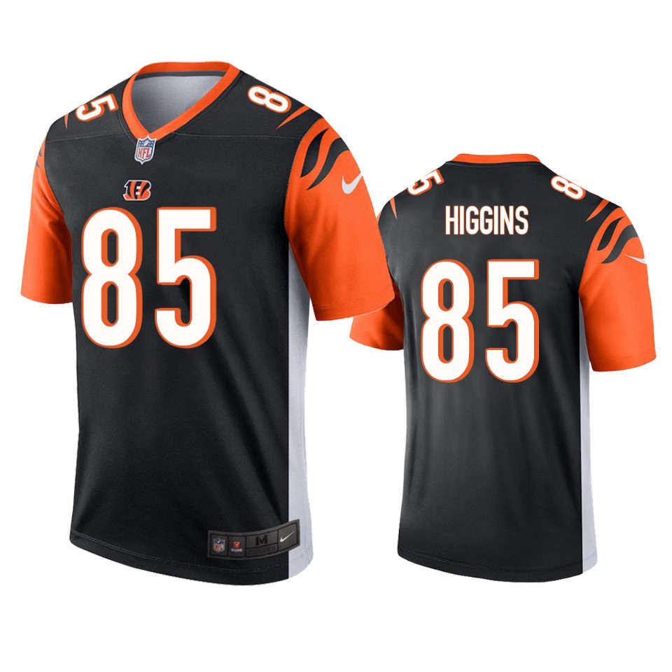 men's tee higgins bengals black legend jersey