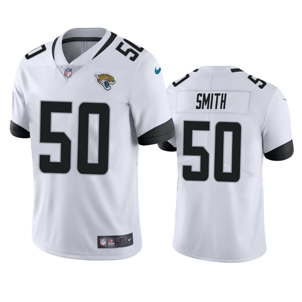 men's telvin smith jaguars white vapor jersey