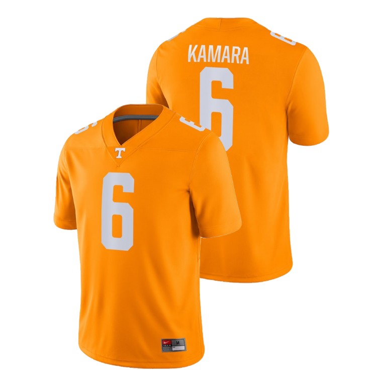 men's tennessee volunteers 6 alvin kamara orange game college football jersey