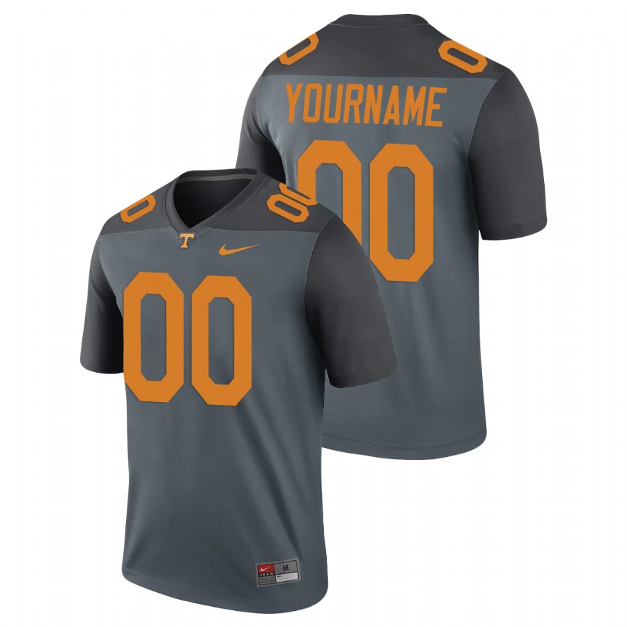 men's tennessee volunteers custom performance legend gray jersey