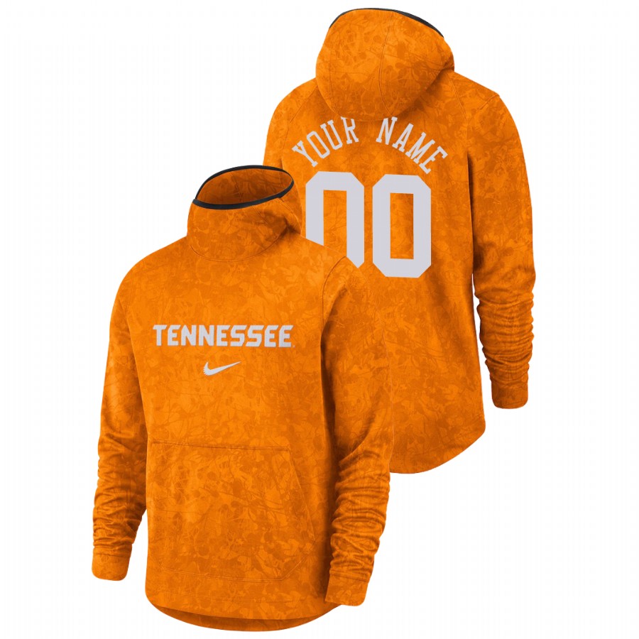 men's tennessee volunteers custom team logo pullover tennessee orange basketball spotlight hoodie