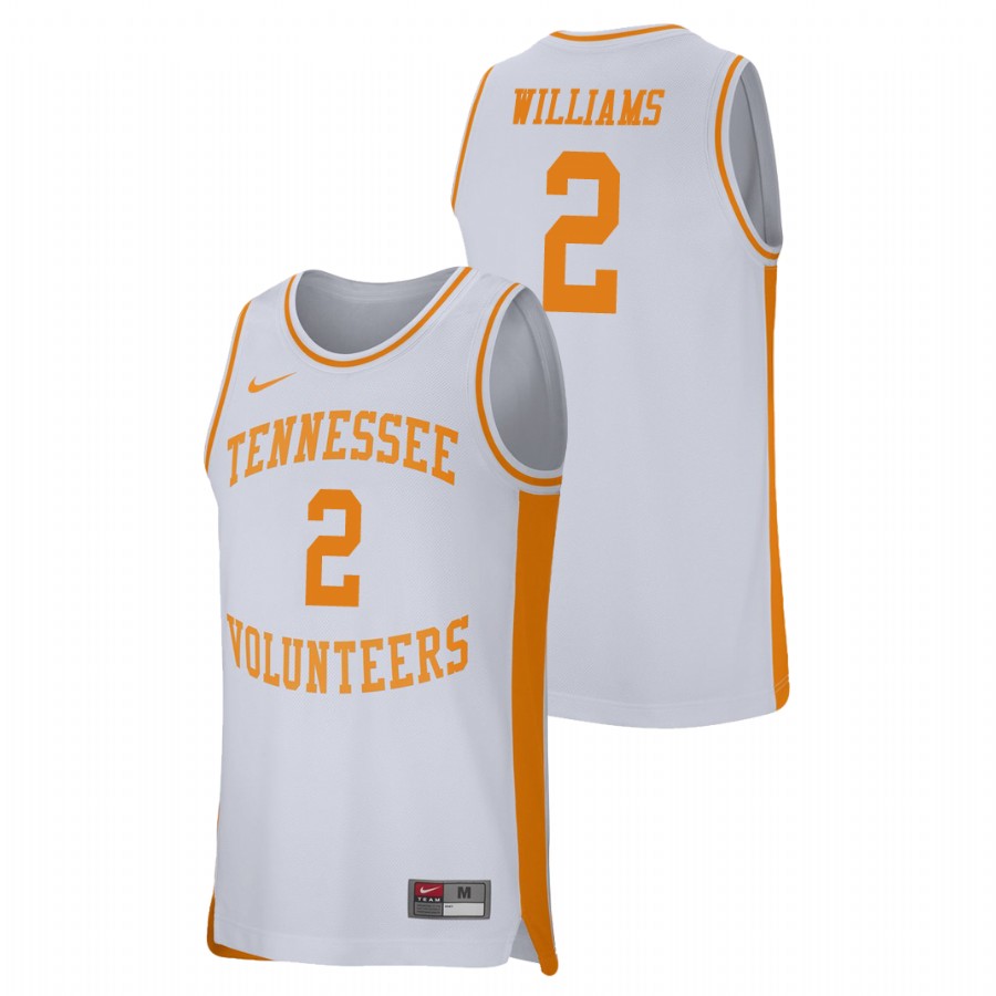 men's tennessee volunteers grant williams white retro performance college basketball jersey