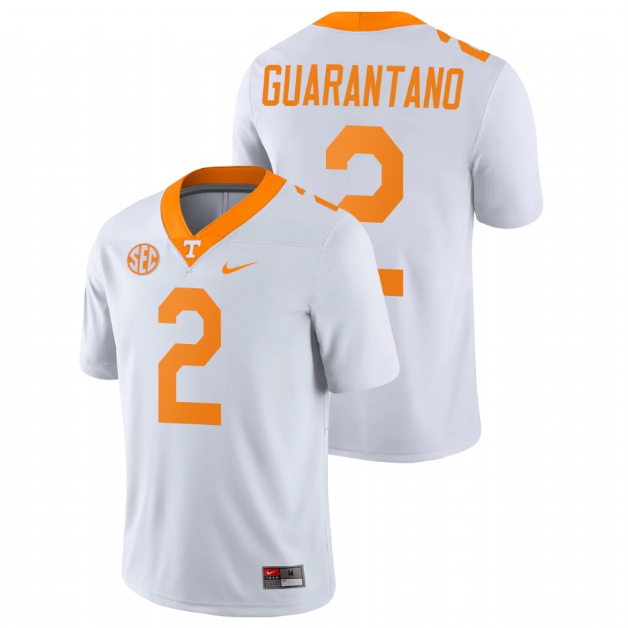 men's tennessee volunteers jarrett guarantano white game college football jersey