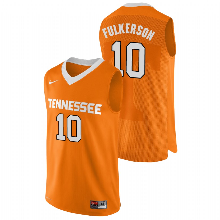 men's tennessee volunteers john fulkerson orange authentic performace college basketball jersey