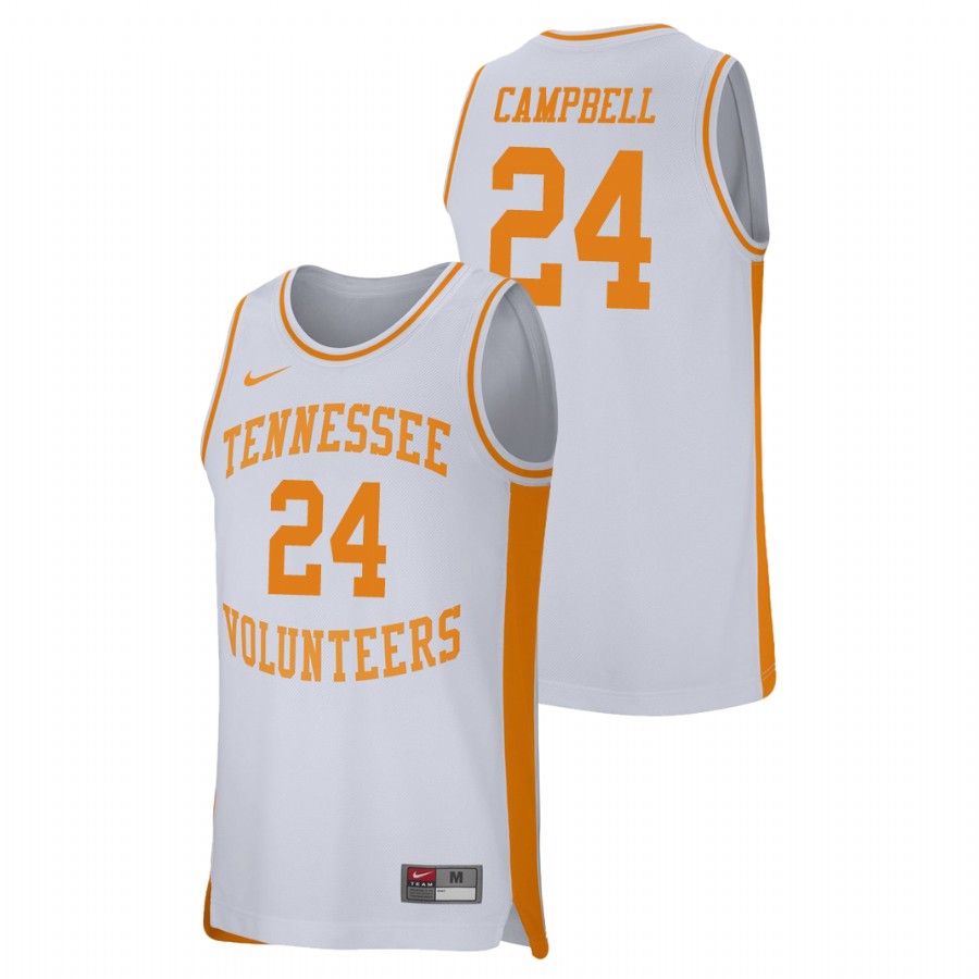 men's tennessee volunteers lucas campbell white retro performance college basketball jersey