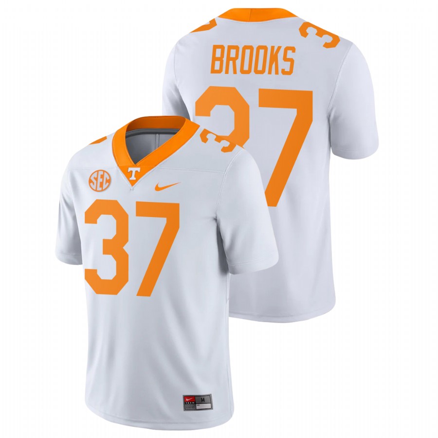 men's tennessee volunteers paxton brooks white game college football jersey