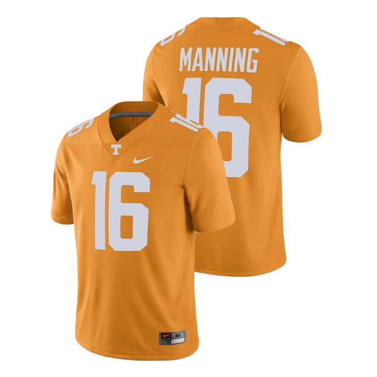 men's tennessee volunteers peyton manning tennessee orange alumni football game player jersey