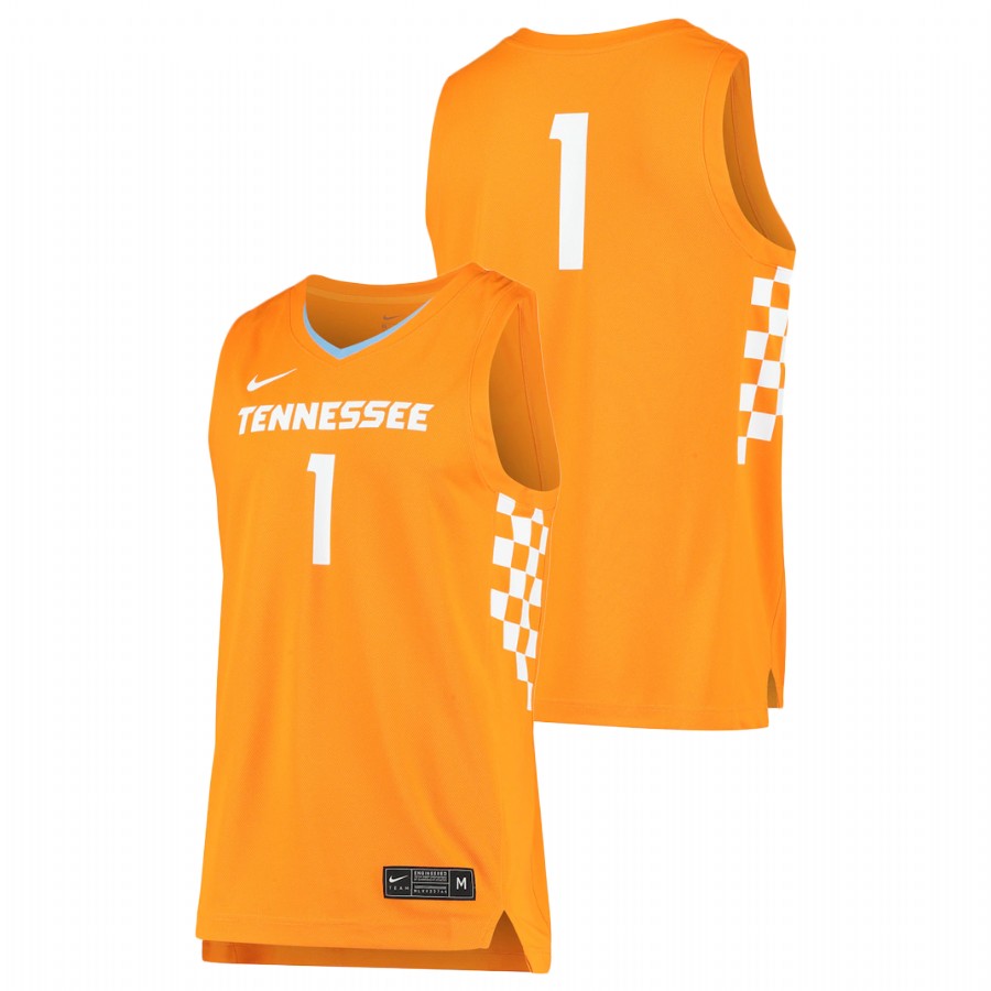 men's tennessee volunteers tennessee orange replica college basketball jersey