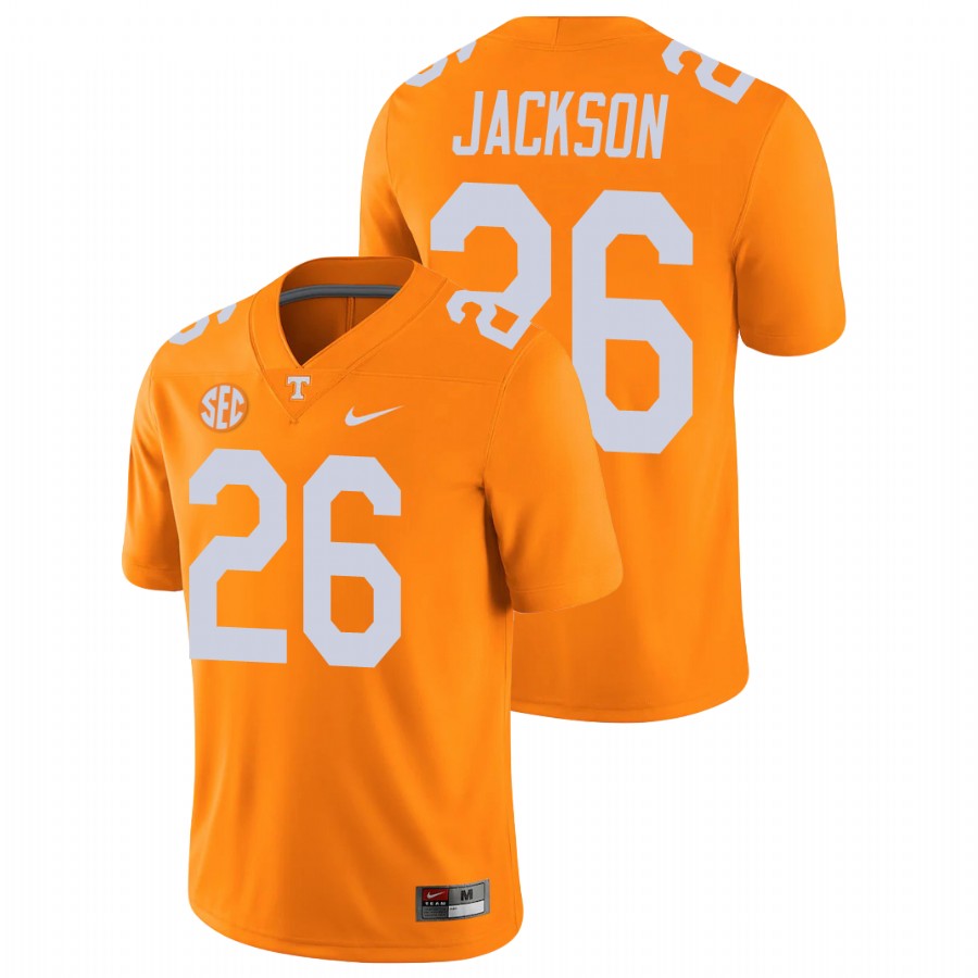 men's tennessee volunteers theo jackson orange college football alumni player game jersey