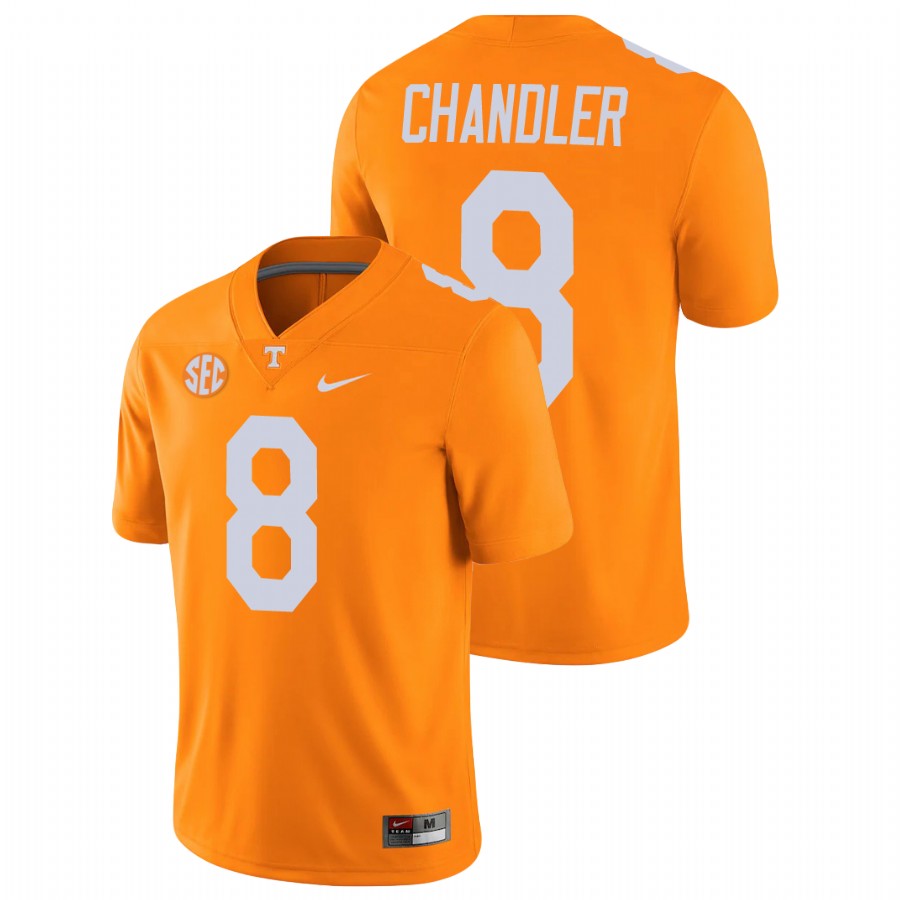 men's tennessee volunteers ty chandler orange college football alumni player game jersey
