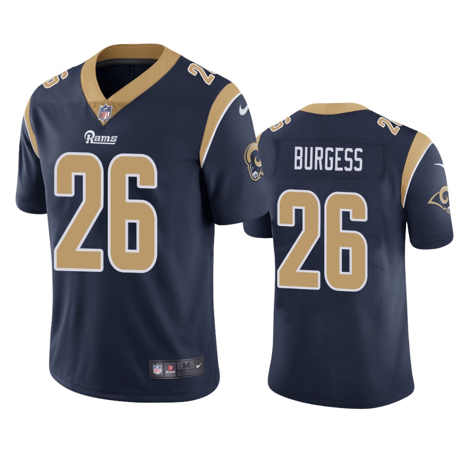 men's terrell burgess rams navy vapor jersey