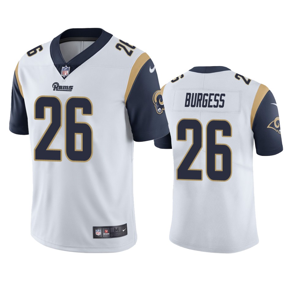 men's terrell burgess rams white vapor jersey