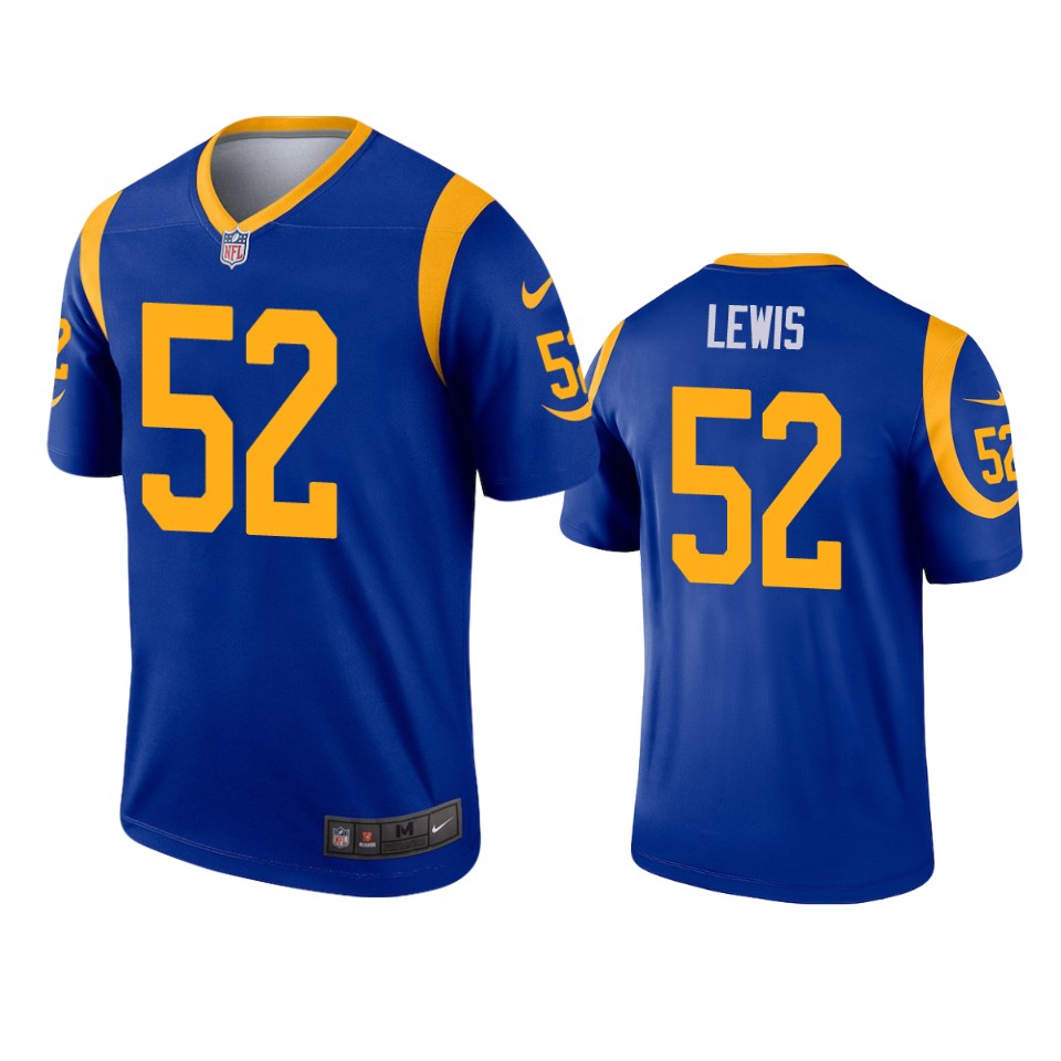 men's terrell lewis rams royal legend jersey