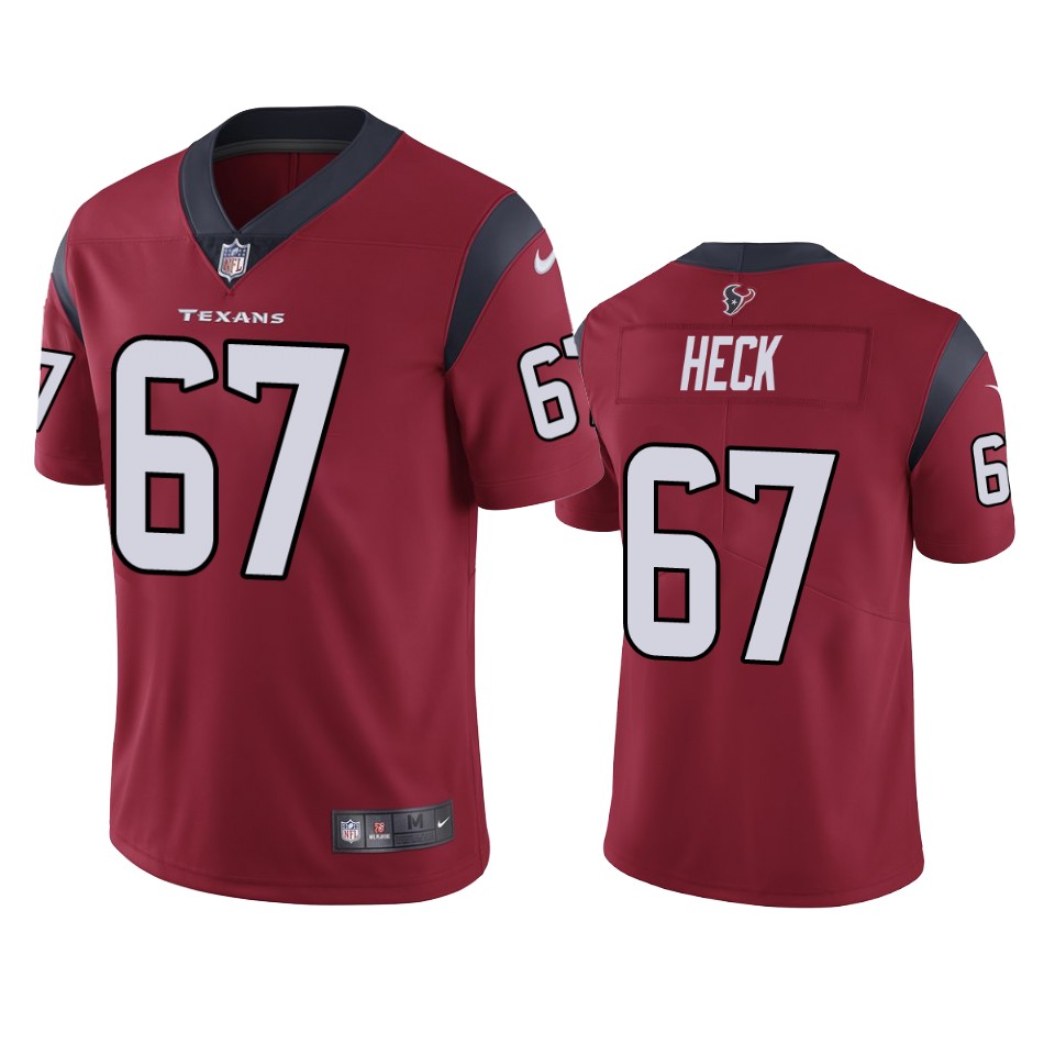 men's texans charlie heck red vapor untouchable limited jersey