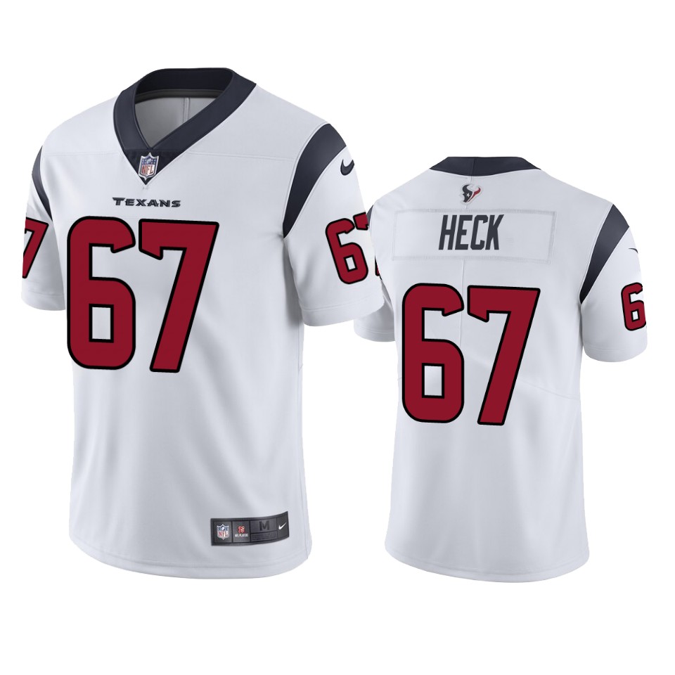 men's texans charlie heck white vapor untouchable limited jersey