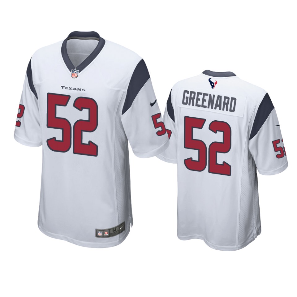 men's texans jonathan greenard white game jersey
